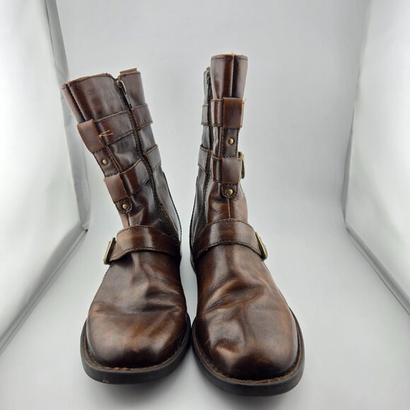 Born Mayne Women's Boots – Size 8M – Dark Castagno Distressed Brown - Picture 2 of 12